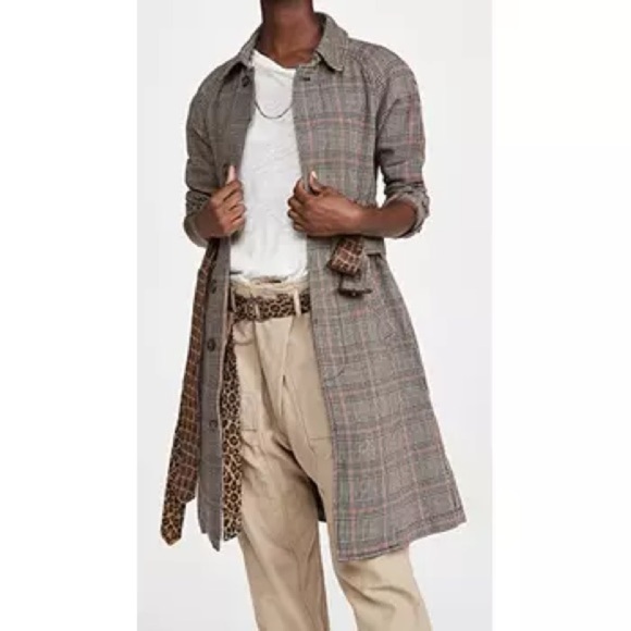 R13 Double belted trench coat size Large - Picture 3 of 17